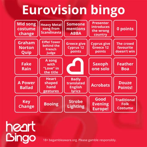 eurovision bingo 2024|Eurovision 2024 Bingo, Watch Party Bingo, Eurovision Final Game.
